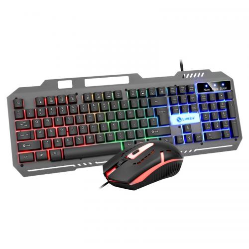 Bộ phím chuột Giả Cơ Gaming Đèn Led 3 Màu Limeide T25