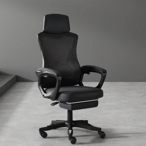 Ghế Công Thái Học Cao Cấp TMS06 - Màu Full Đen - 818